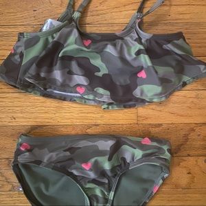 Gap Kids ruffle top bikini sz S (6-7)